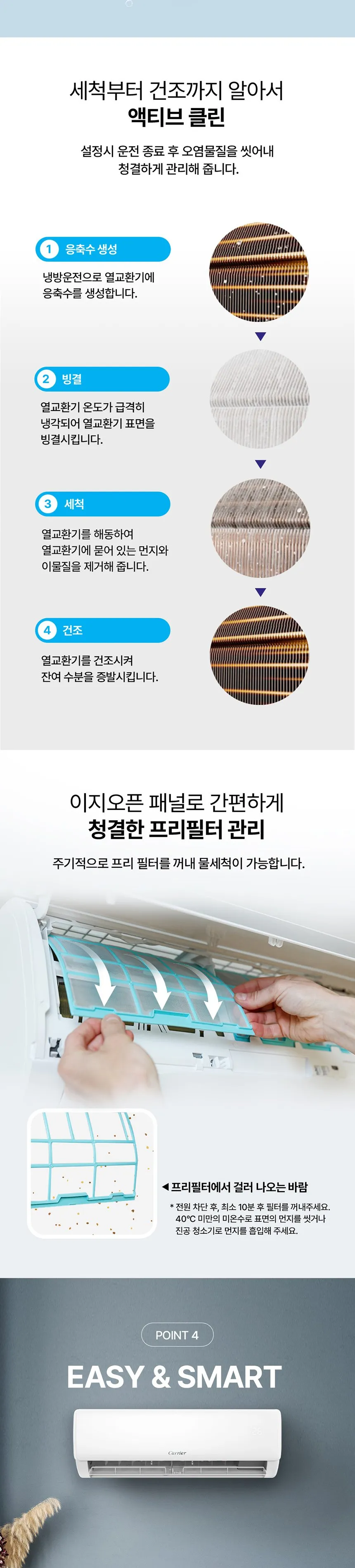 캐리어 인버터 벽걸이 에어컨 6평형 상세정보 4