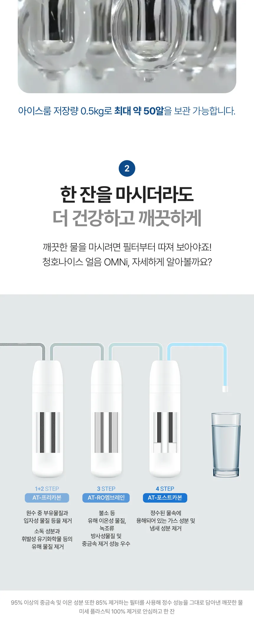 청호나이스 얼음 정수기 OMNI plus 3.8L (얼음냉정) 상세정보 3