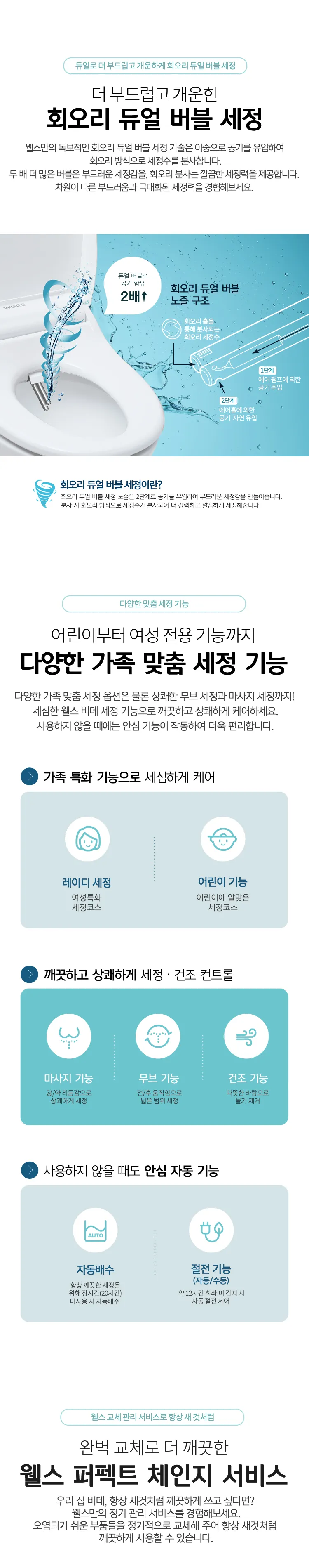 웰스 비데 자동살균 상세정보 5