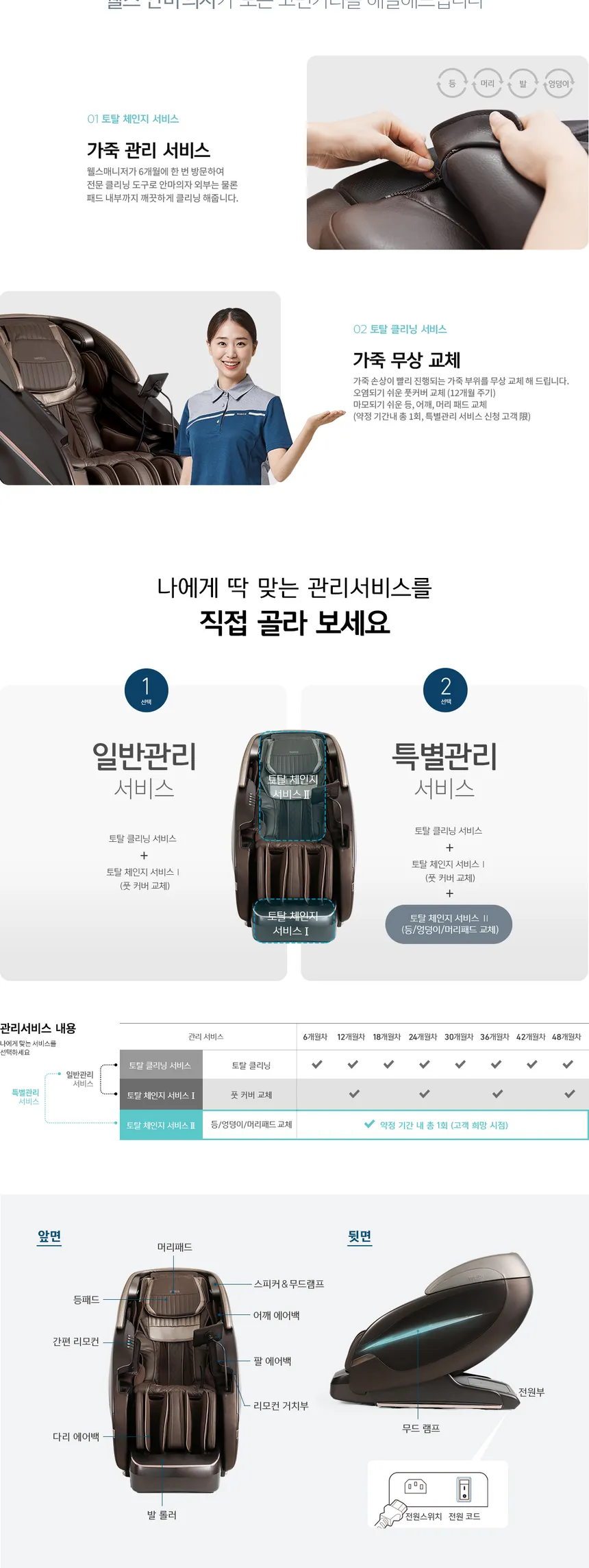 웰스 안마의자 최고급형 상세정보 6