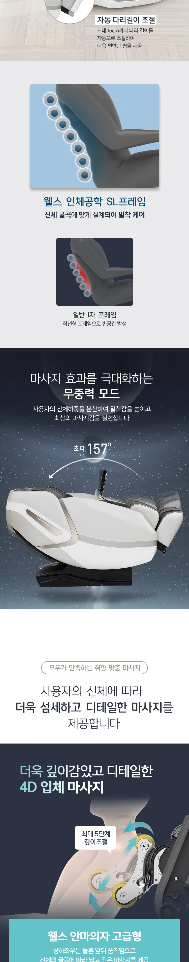 웰스 고급형 안마의자 상세정보 3