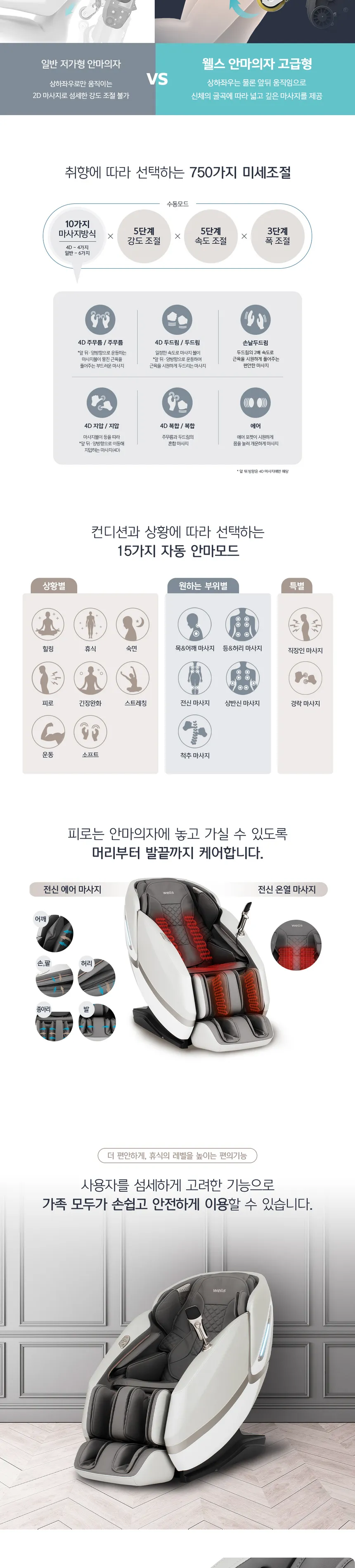 웰스 고급형 안마의자 상세정보 10