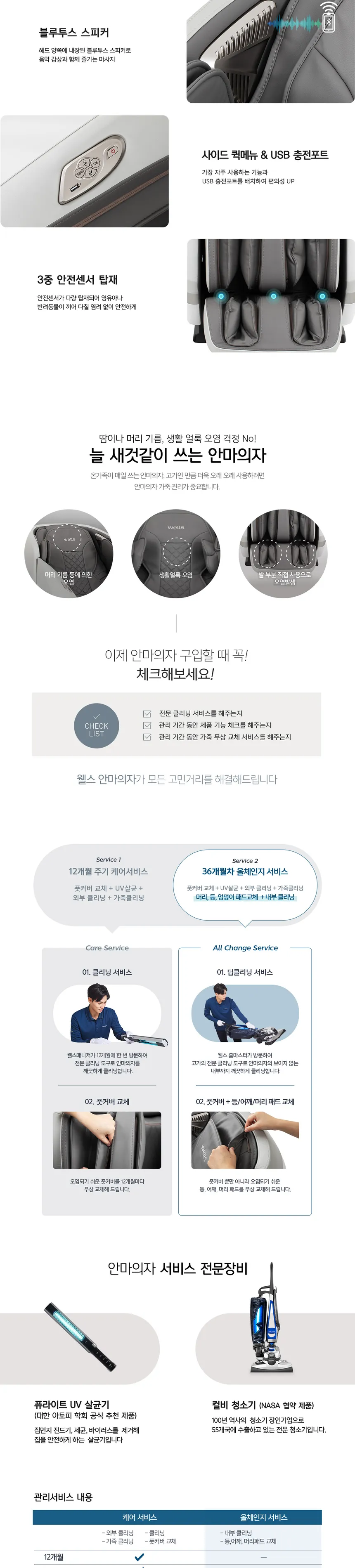웰스 고급형 안마의자 상세정보 11