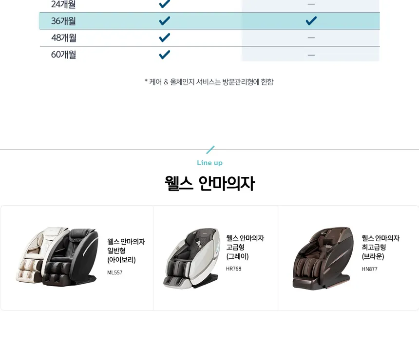 웰스 고급형 안마의자 상세정보 12