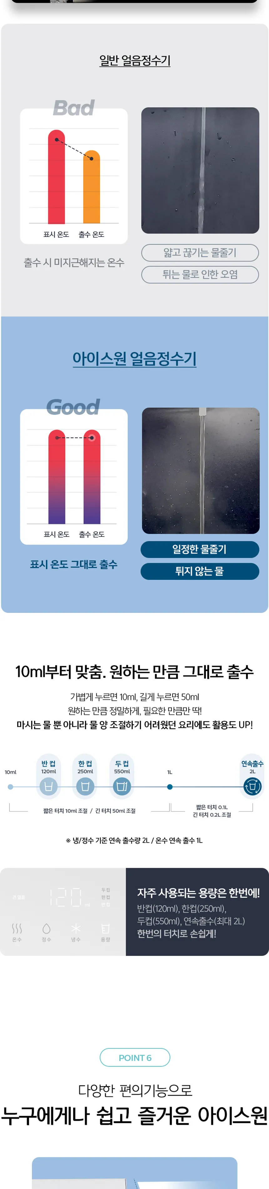 웰스 아이스원 얼음정수기 (얼음냉온정) 상세정보 6