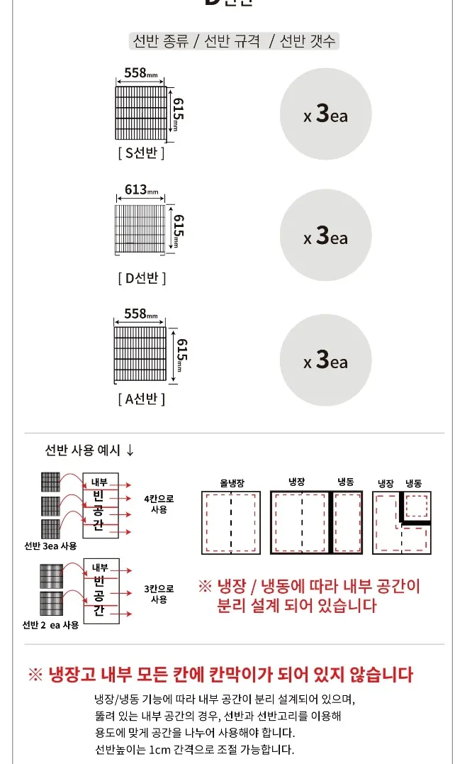 라셀르 직냉식 업소용 냉장고 1685L (6도어) 상세정보 3