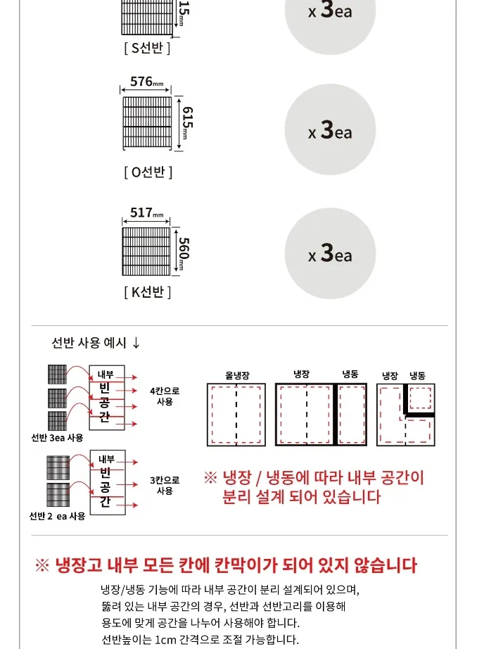 라셀르 직냉식 업소용 냉장고 1643L (6도어) 상세정보 3