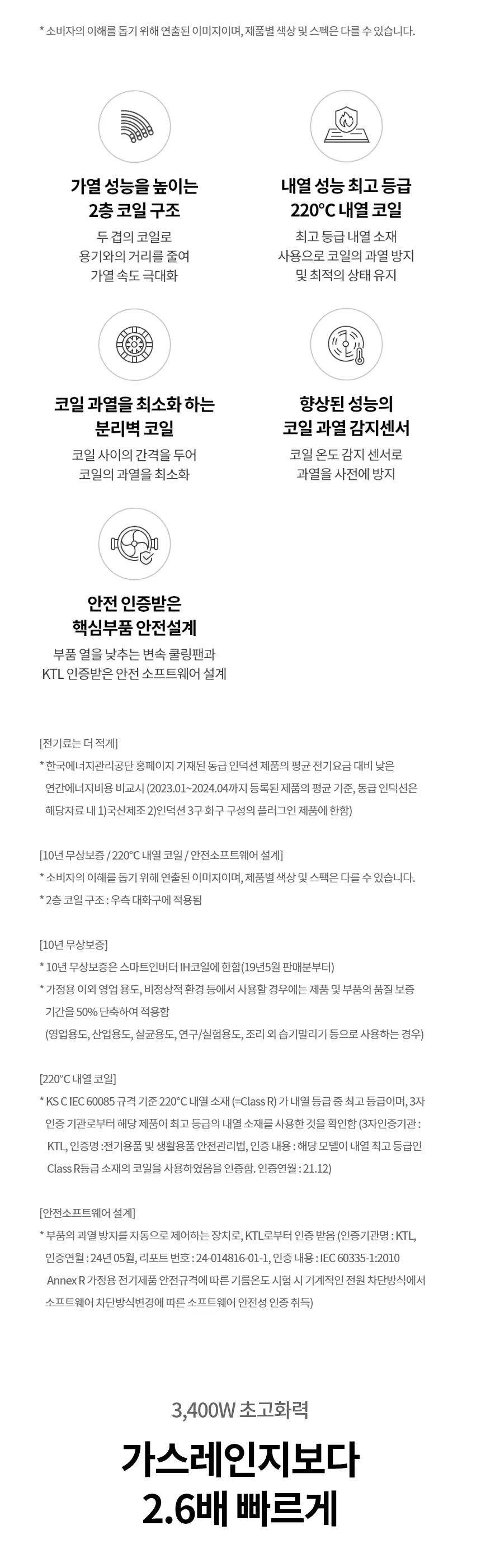 LG 디오스 인덕션 3구 (세라믹 글라스) 상세정보 3