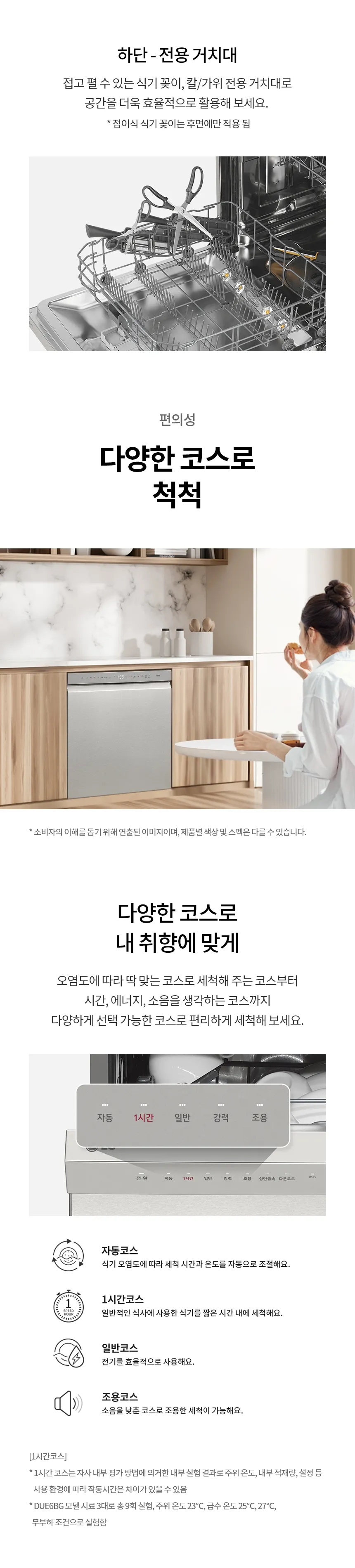 LG 디오스 오브제컬렉션 식기세척기 14인용 (스팀O/빌트인 전용) 상세정보 8