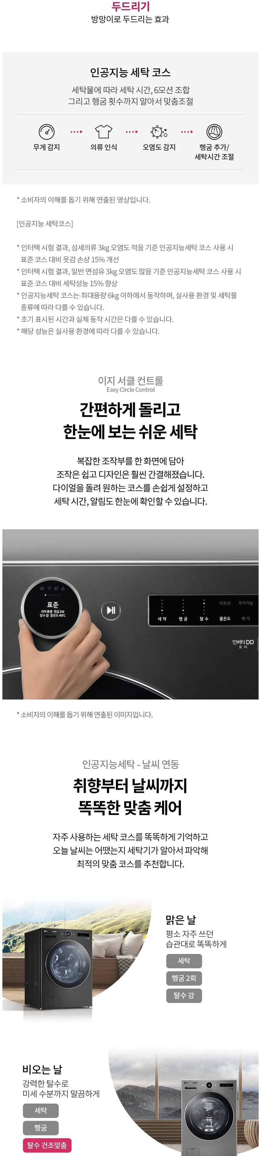 LG 트롬 오브제컬렉션 세탁기 23kg (모던스테인리스/UP가전) 상세정보 2