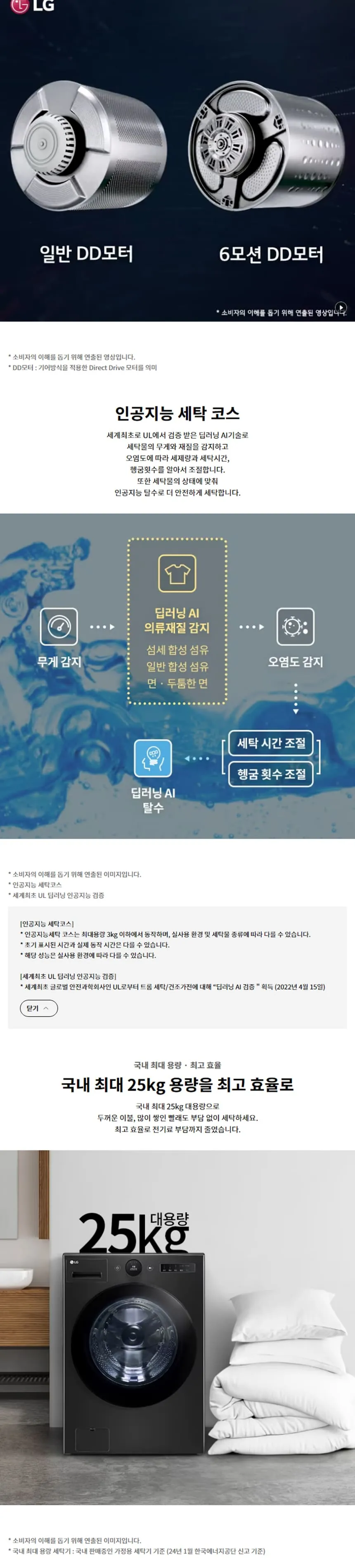 LG 트롬 오브제컬렉션 세탁기 25kg (그린) 상세정보 3