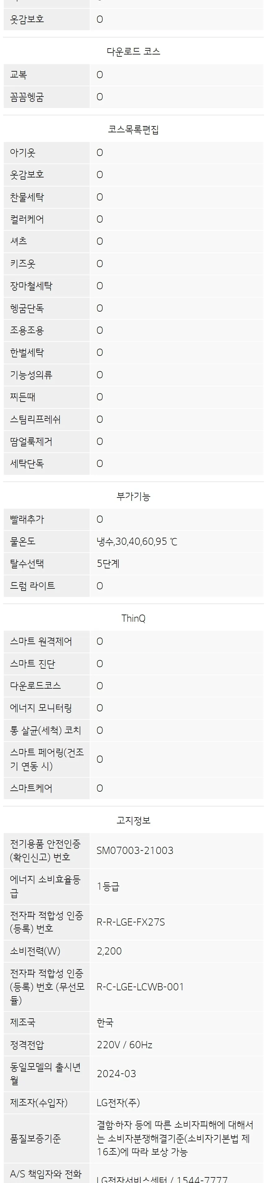 LG 트롬 오브제컬렉션 세탁기 25kg (스팀O) 상세정보 9