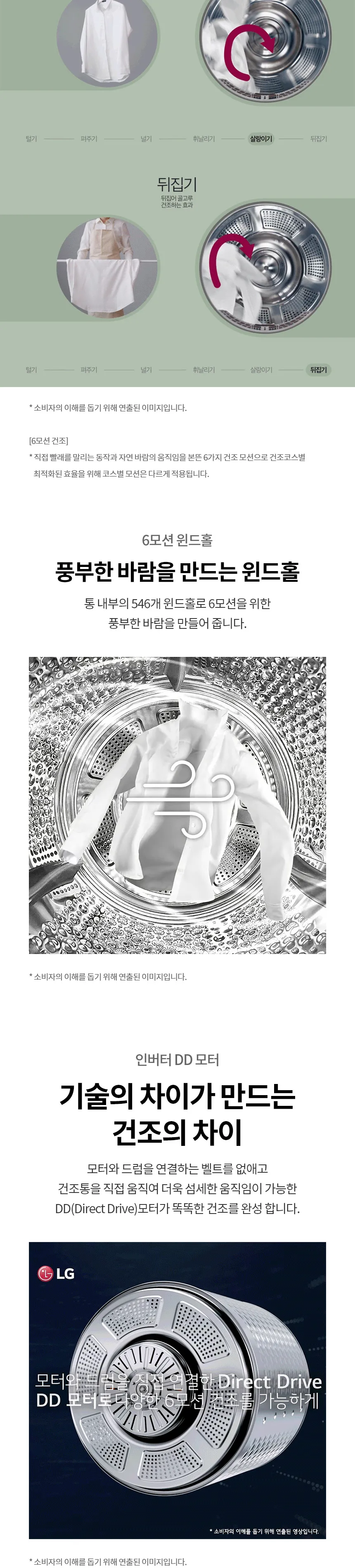 LG 트롬 오브제컬렉션 건조기 22kg (스팀O, 화이트) 상세정보 4