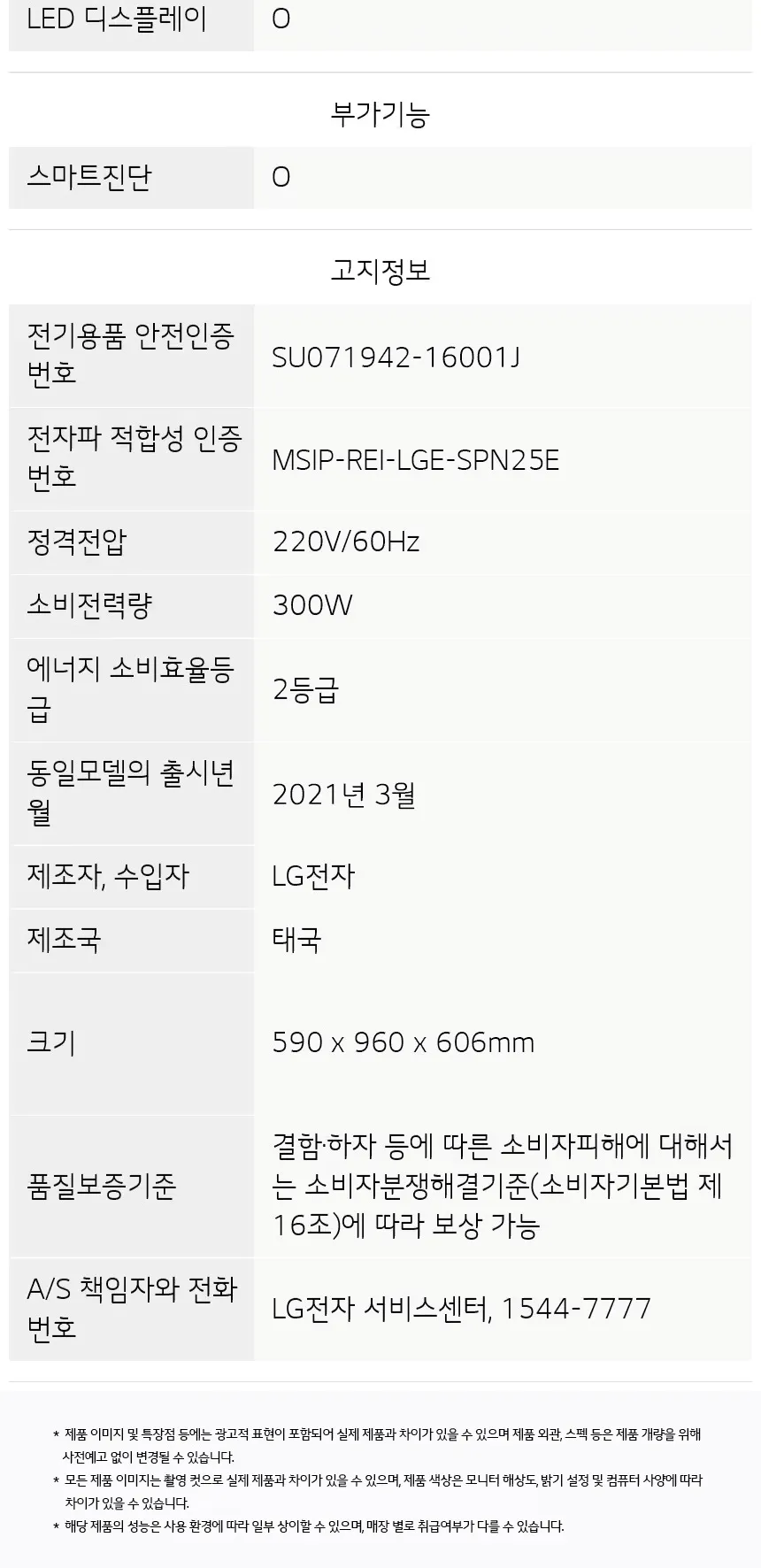 LG 통돌이 세탁기 10kg 상세정보 4