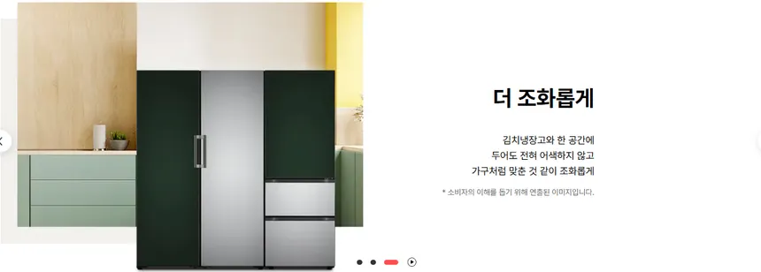 LG 컨버터블 패키지 오브제컬렉션 384L (1등급/스테인리스/냉장전용고) 상세정보 8