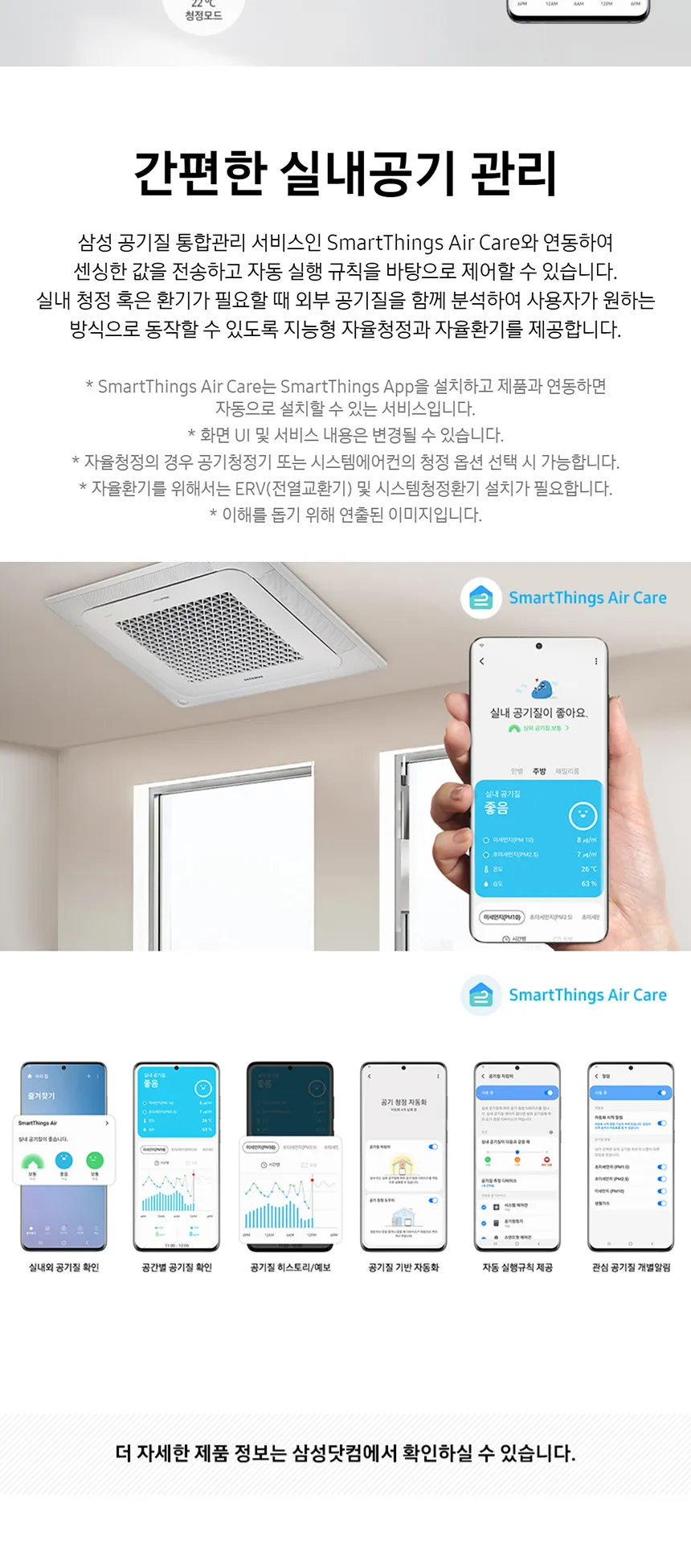삼성 4WAY 천장형 시스템 에어컨 40평형 (단상) 상세정보 4