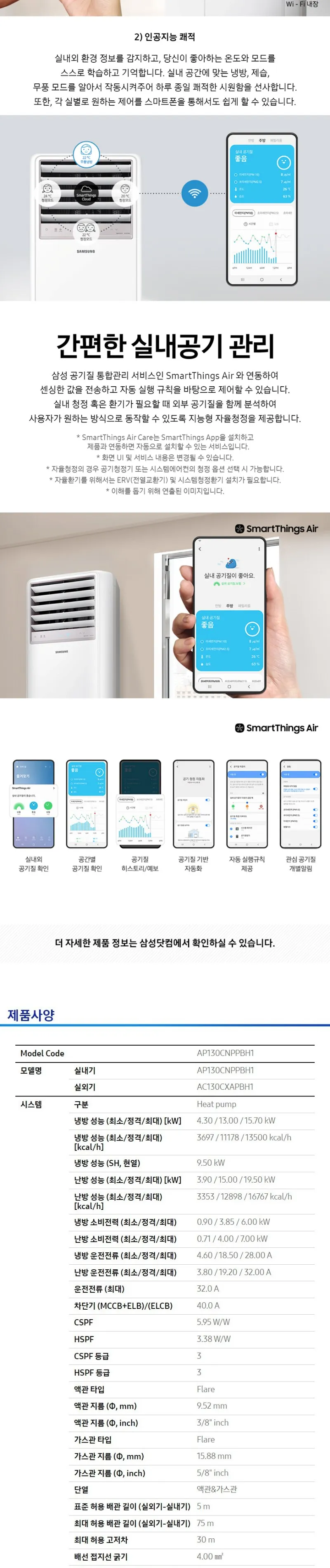 삼성 스탠드 인버터 냉난방기 36평형 (단상) 상세정보 3