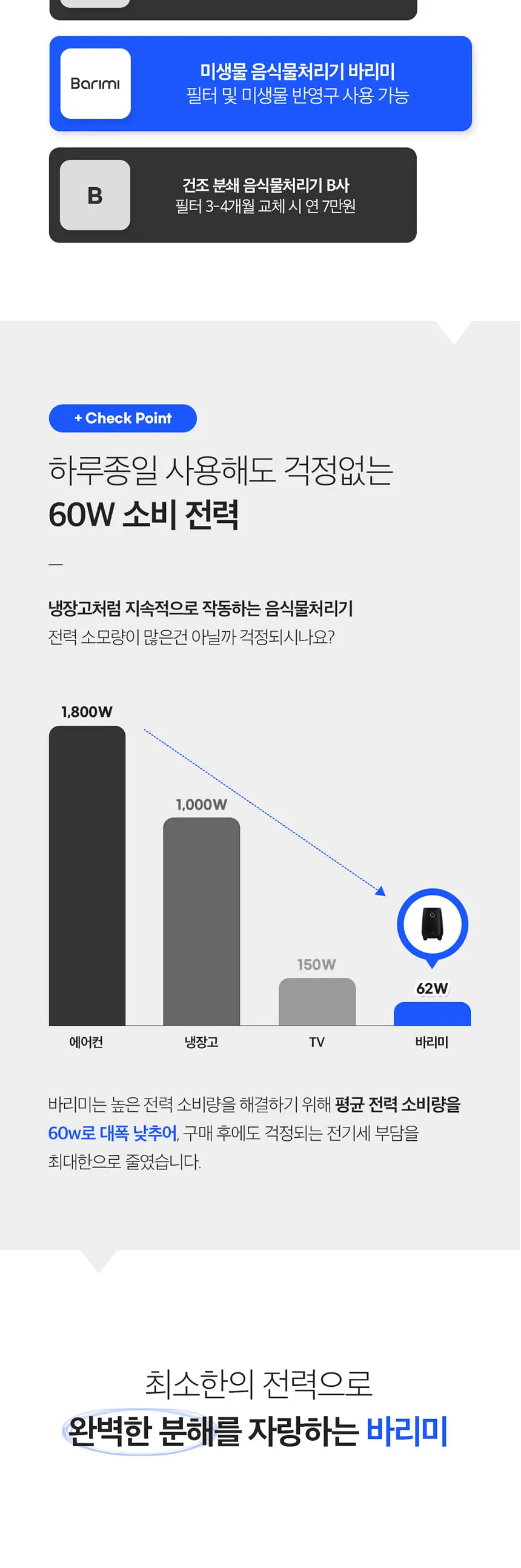 지엘플러스 바리미 미생물 음식물처리기 0.5kg 상세정보 8