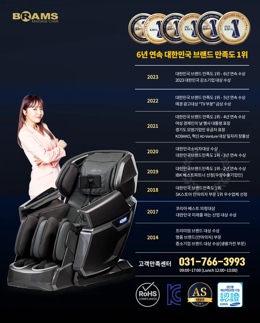 브람스 안마의자 콤팩트 아미네스 상세정보 5