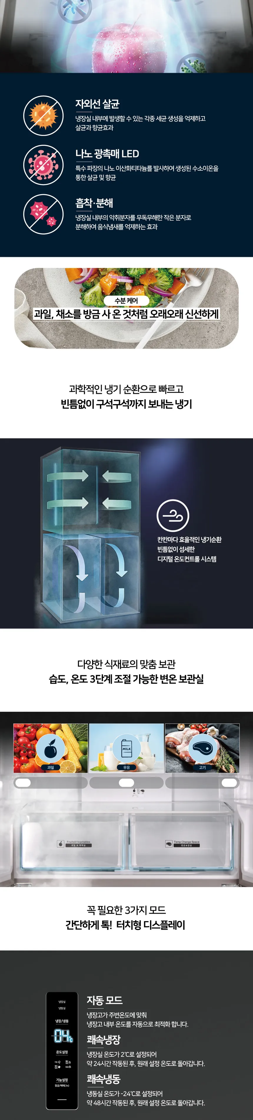 하이얼 4도어 냉장고 433L (스페이스 그레이) 상세정보 2