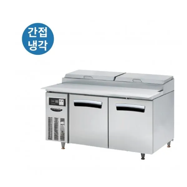 라셀르 간냉식 올스텐 업소용 토핑형 밧드 테이블 냉장고 412L (2도어/가로1500)
